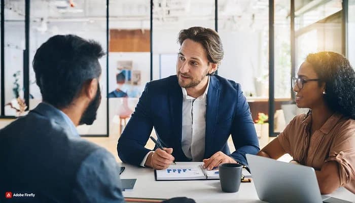 An interview representation — stakeholder research session