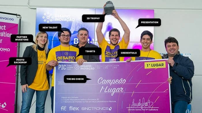 Um momento que captura a experiência do programa de Inovação Aberta ao longo de todas as sete edições